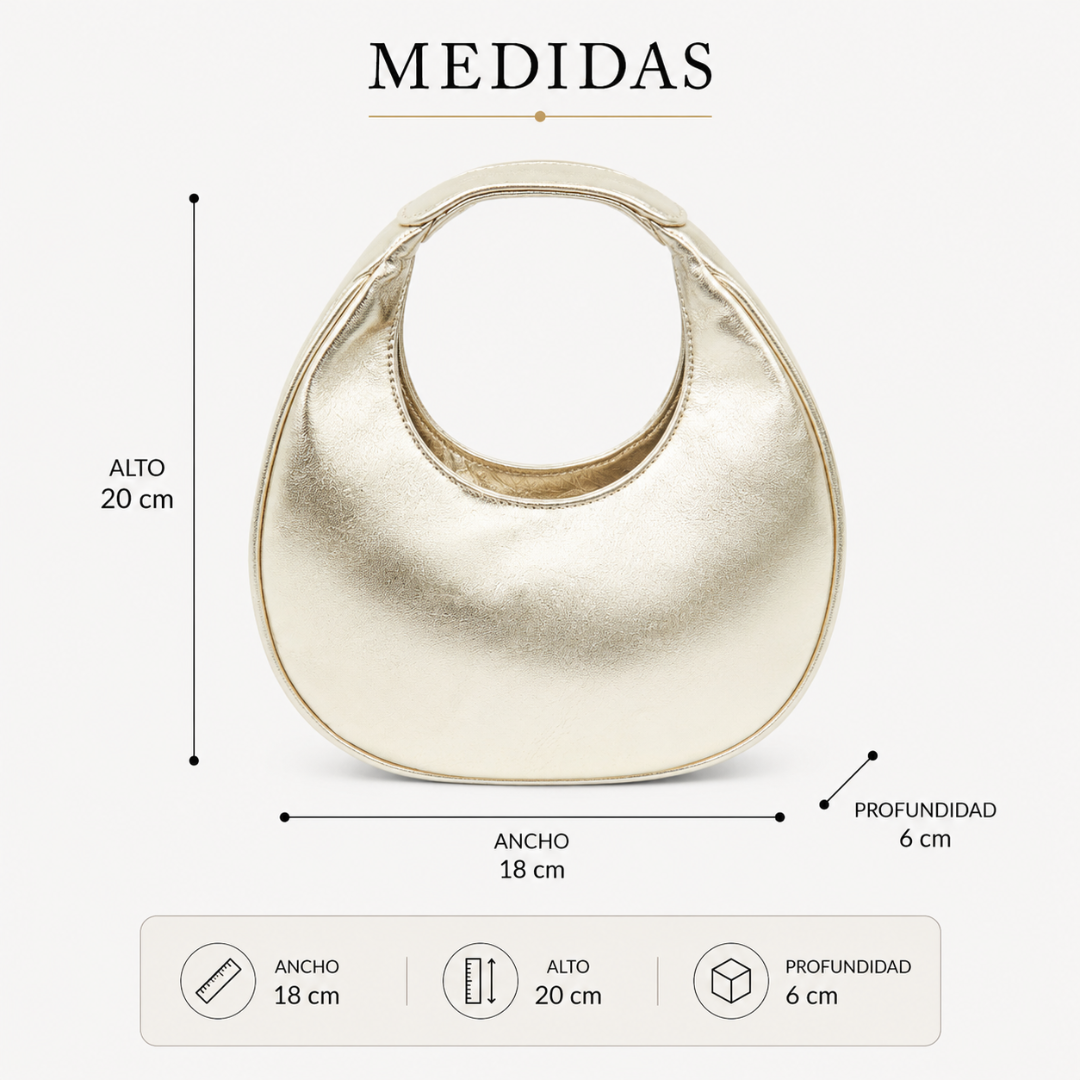 Bolso Luna Dorada