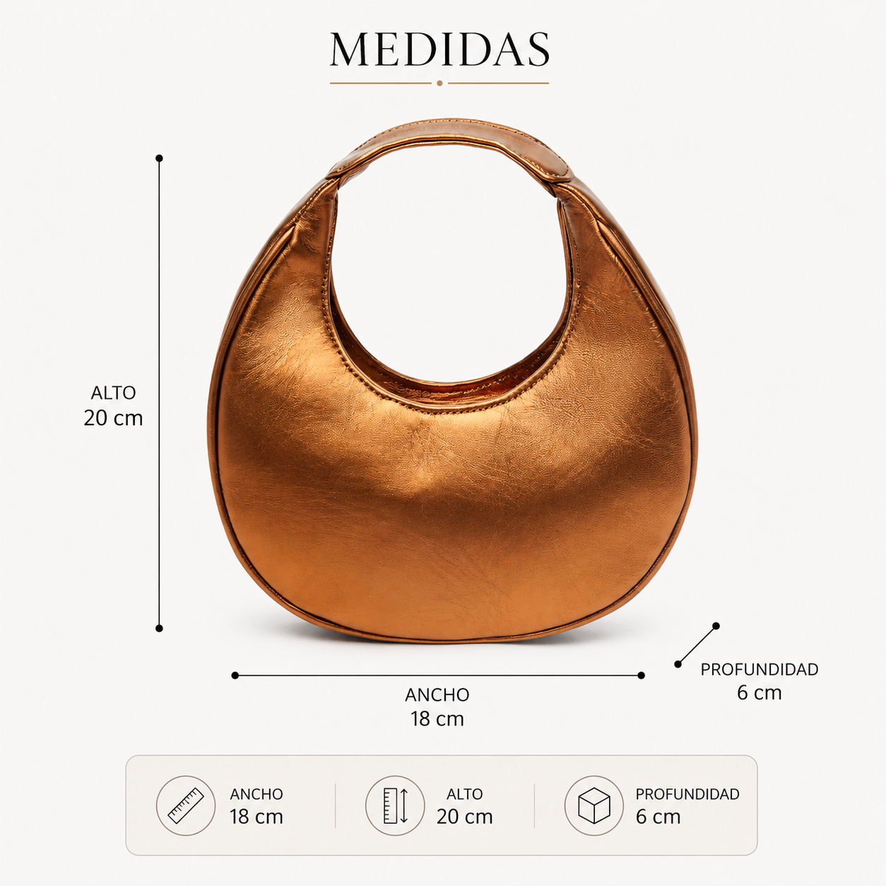 Bolso Luna Copper